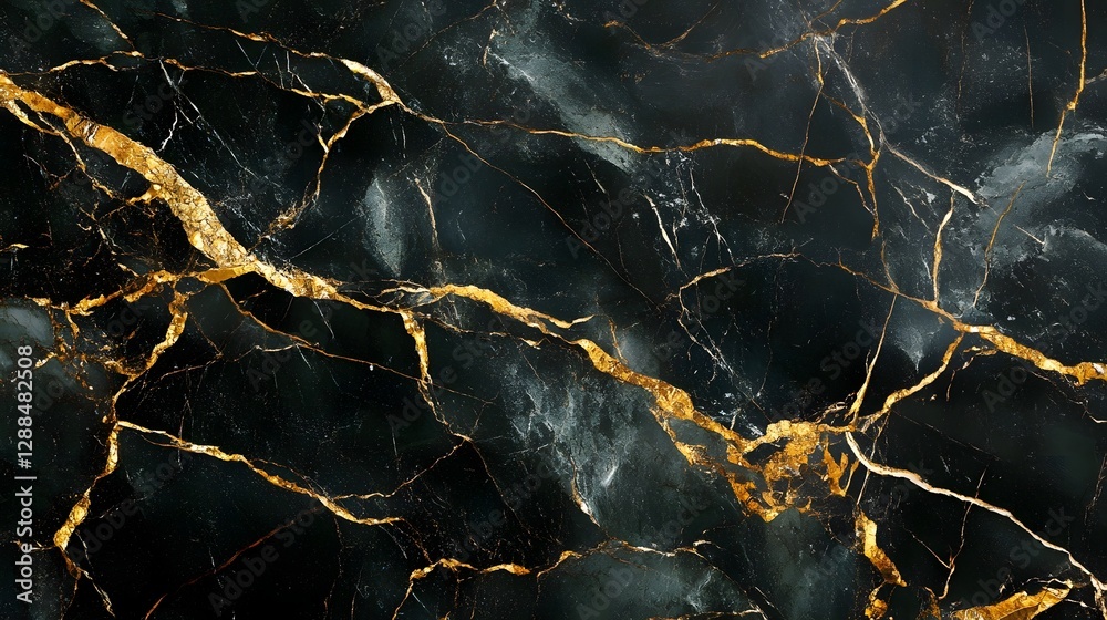 Aufkleber stunning abstract background featuring a magnificent marble texture with captivating golden cracks a