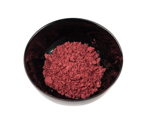 Acai powder circle pile, violet superfood dust, pink fruit flour extract mound