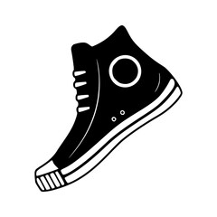 casual shoe outline vector