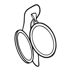 pendant locket vector graphic