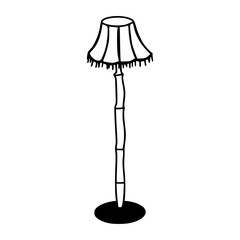 vector illustration of a lamp