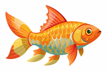 Colorful Koi Fish Swimming in Clear Water