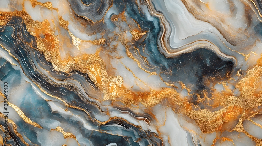 Poster Stunning Colorful Abstract Marble Texture Background with Organic and Chaotic Patterns  Vibrant and Dynamic Fractal Design with Agate Like Swirls Geode Inspired Shapes and Grunge Metallic Elements