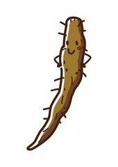 ごぼう　キャラクター　ゆるかわ　透過png
