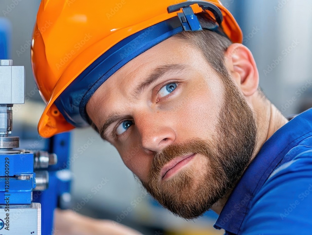 Aufkleber Male Engineers Use CMM Coordinate Measuring Machine In Factory