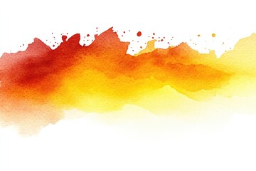 Abstract watercolor orange yellow gradient splash background design