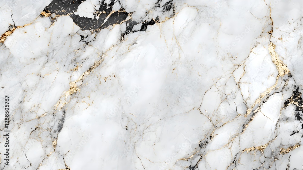 Aufkleber stunning photograph showcasing an exquisite marble surface with intricate golden veins and captivati