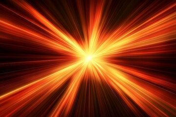 Fototapeta premium Abstract orange and red light rays burst.