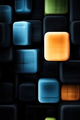 Obraz premium Colorful Geometric 3D Abstract: Dynamic Multicolor Background Patterns in Modern Art Design.Premium Wall Art
