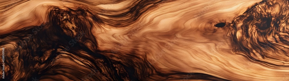 Aufkleber The captivating swirling patterns and organic textures of a weathered wooden surface create a serene and enchanting abstract natural backdrop