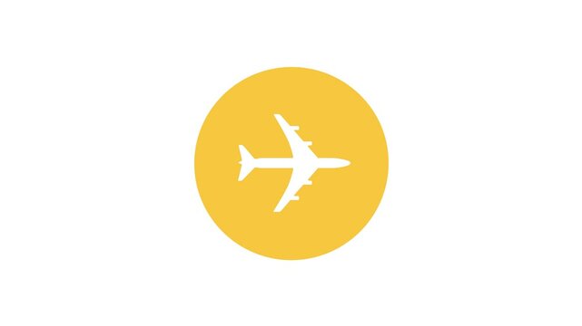 Turn Airplane Mode on and off on an iPhone motion video in alpha channel. video Moving animation