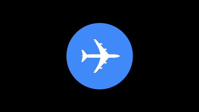 Turn Airplane Mode on and off on an iPhone motion video in alpha channel. video Moving animation