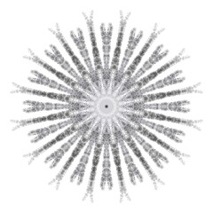 Fototapeta premium Dark Paint Brushes Round mandalas in vector.Abstract design element.Decorative retro ornament.Graphic template for your design.Hand Drawn Mandala.Radiant Peaceful Petals book.