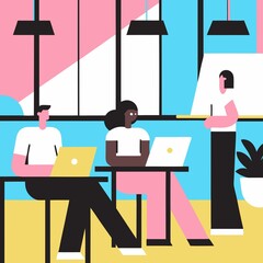 business people in the office