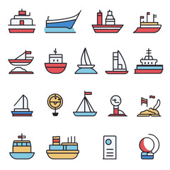 Digital Tools and Stationery Icons