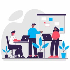 business meeting in office