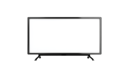 Blank computer monitor screen for design mockups, presentations, and website displays