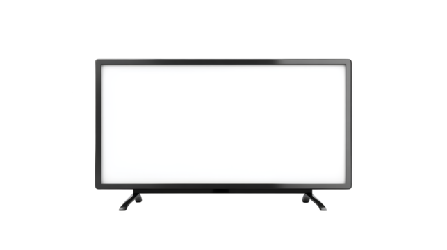 Blank computer monitor screen for design mockups, presentations, and website displays