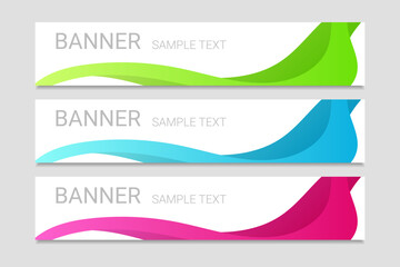 Fototapeta premium Set of Colorful Modern Background. Vector Illustration