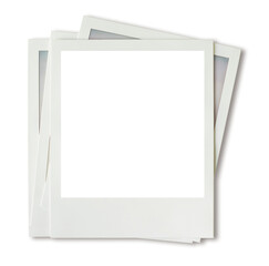 Vintage Polaroid, instant photo frame isolated in transparent PNG, polaroid frame - isolated design element
