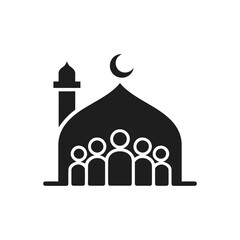 Community Mosque Gathering Icon