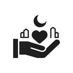 Islamic Charity Support Icon