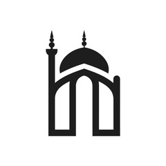 Abstract Mosque Minaret Icon