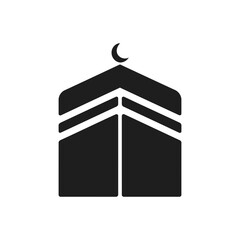 Crescent Topped Kaaba Icon