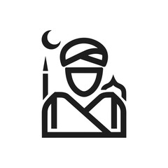 Islamic Scholar Figure Icon