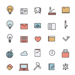 Digital Tools and Stationery Icons