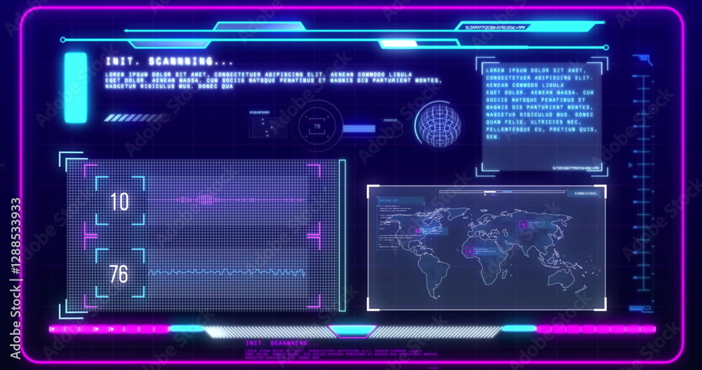 Poster image of digital data processing over computer screen