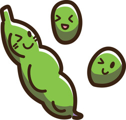 枝豆　キャラクター　ゆるかわ