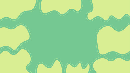 Fototapeta premium Organic Flow Soothing Green Abstract Waves 