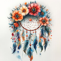 abstract floral background with flowers