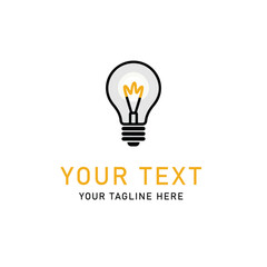 vector light bulb icon