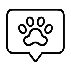 Pet Adoption Speech Bubble Icon