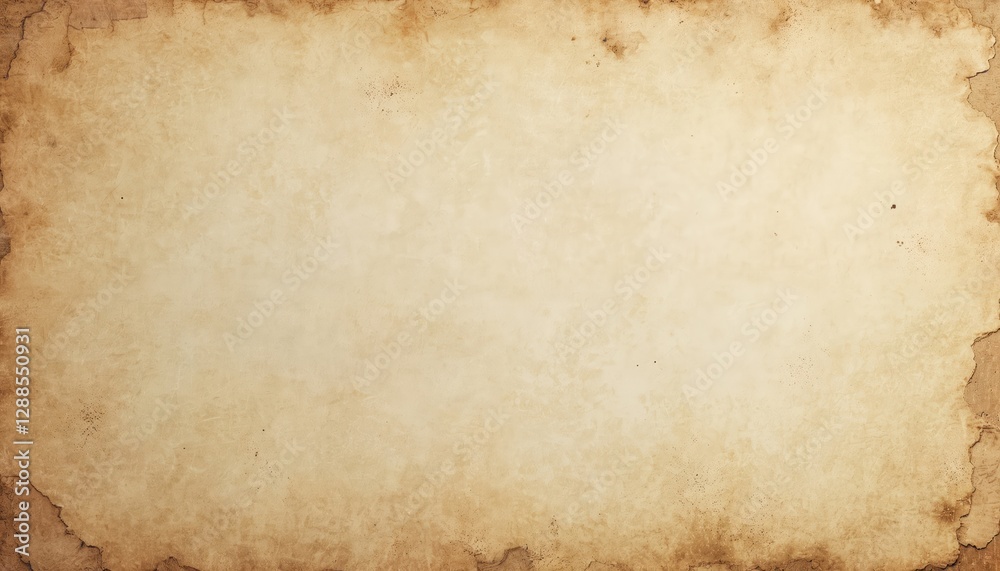 Aufkleber vintage paper texture background with space for text image. parchment sheet faded, stained, distress