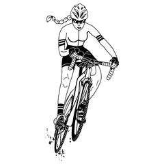Cyclist girl cyclocross © MWB Project