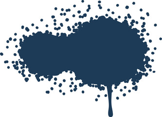 Graffiti spray ink stain vector illustration