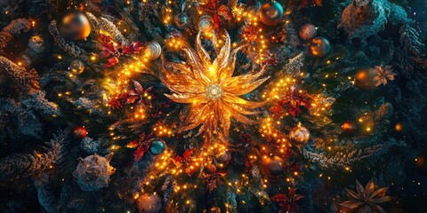 Fototapeta premium Christmas Tree Decoats