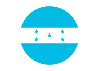 Honduras icon. Round circle flag of honduras icon design, vector illustration