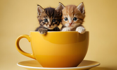cats and cup