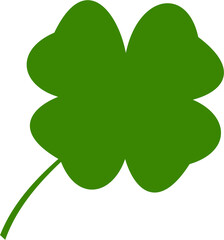 green four leaf clover vector illustration