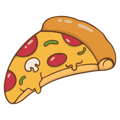 illustration of pizza slice