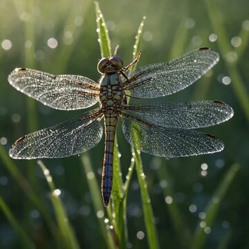 dragonfly on a leaf