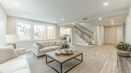 Modern Living Room Design with Cozy Furniture and Natural Light