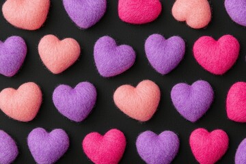 Fototapeta premium pink, purple, hearts, love, celebrate! A stunning background colorful hearts evoking a joyful celebration love.