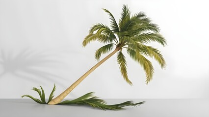 Obraz premium Cutout of a tropical palm tree