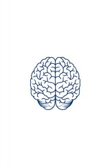 Icon brain representing neuro science concepts.