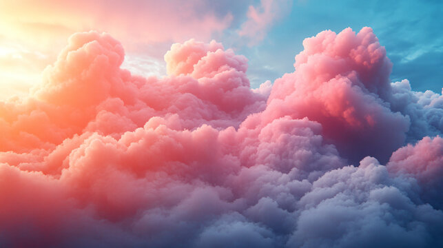 Large cloud in a blue sky with a relaxation and sleep supplement advertisement concept